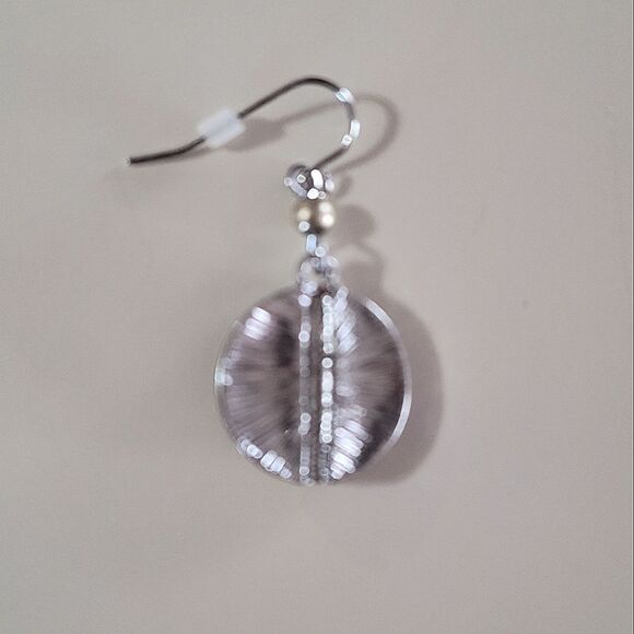 Christopher & Banks Silver and Gold Drop Fish Hook Earrings - Picture 4 of 7